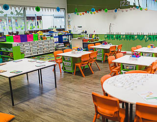 prep interior classroom